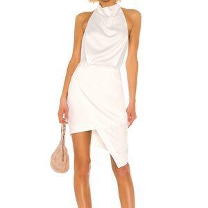 ELLIOT Camo Dress in White | SZ Small | Bridal Events Dress | Asymmetrical